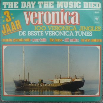 3 jaar VERONICA - The day the music died - LP 1977 - 1