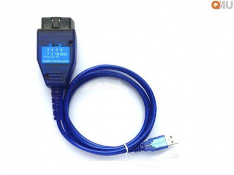 OBD2 USB interface. Alfa, Fiat, Lancia, ABS, Airbag, ECU knop - 1