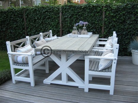 Tafel,eettafel,tuintafel op maat gemaakt (voor binnen en buiten ) - 1