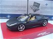 Hotwheels 1/24 Ferrari 458 Spider Mat Zwart - 2 - Thumbnail
