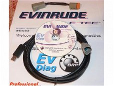 USB Evinrude e-tec diagnose kabel set met bootstrap kabel