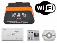 Vgate iCAR scanner, WiFi, ELM327 met knop