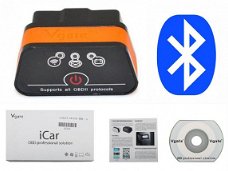 Vgate iCAR scanner, Bluetooth, ELM327 met knop