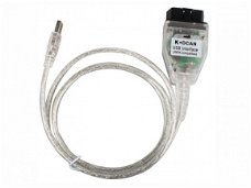 BMW INPA OBD2 kabel, K+D CAN met knop, USB met software