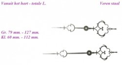 === Wijzers = Gewicht regulateur = nieuw === 34074