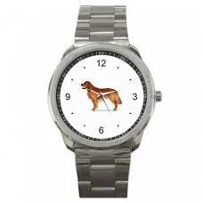 Golden Retriever Stainless Steel Horloge