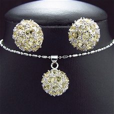 18K White Goldplated Sieraden Set (H)