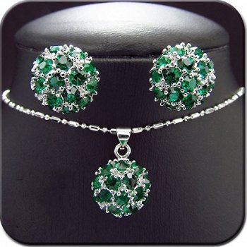 18K White Goldplated Sieraden Set (F) - 1