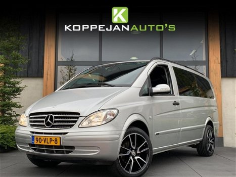 Mercedes-Benz Vito - 120CDI 3.0V6 204PK AUT LANG DC ZWART LEDER CLIMA ZILVER BPM VRIJ - 1