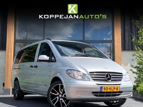 Mercedes-Benz Vito - 120CDI 3.0V6 204PK AUT LANG DC ZWART LEDER CLIMA ZILVER BPM VRIJ - 1