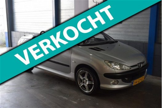 Peugeot 206 CC - 2.0-16V DAK WERKEND/VOL LEER/ECC AIRCO/APK 09-'20/NAP - 1