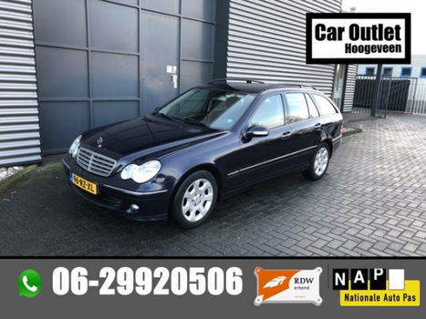 Mercedes-Benz C-klasse Combi - 180 K. Elegance Leer Navi --Inruil Mogelijk - 1