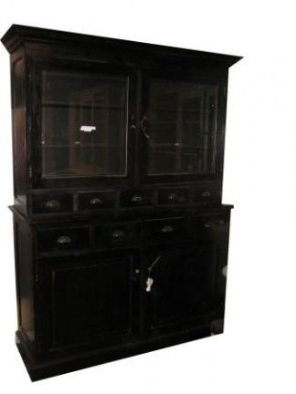 Winkelkast Arnhem zwart - zwart 150 x 50/40 x 210cm - nr. 1