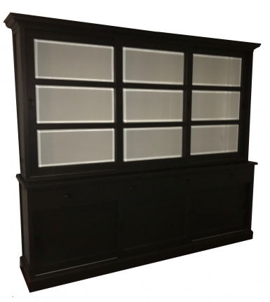 Buffetkast Uden antraciet - wit 255 x 50/40 x 220cm - nr. 1