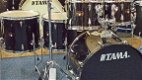 Tama Imperial star Hairline black compleet drumstel . - 1 - Thumbnail