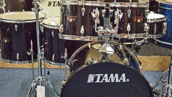 Tama Imperial star Hairline black compleet drumstel . - 3