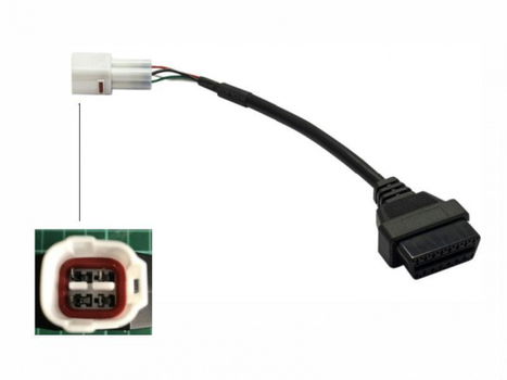 Yamaha OBD2 verloop kabel 16 pin naar 4 pin - 1