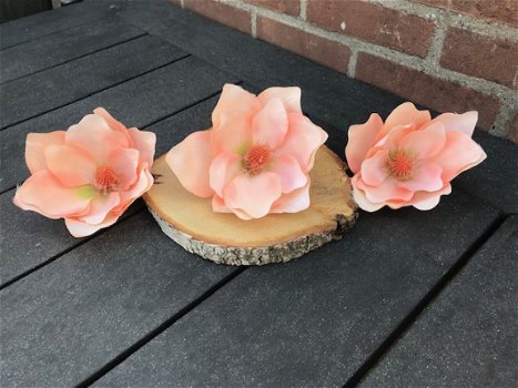 webwinkel rodebeagle.nl kunstbloemen bruiloft, bloemenwand/flowerwall, magnolia pastel kleur - 3