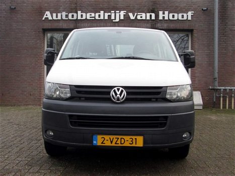 Volkswagen Transporter - 2.0 TDI L2H1 / open laadbak / kraan 840kg / dubbele cabine / electr ramen / - 1