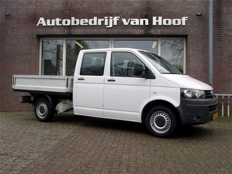 Volkswagen Transporter - 2.0 TDI L2H1 / open laadbak / dubbele cabine / 6 persoons / airco / electr - 1