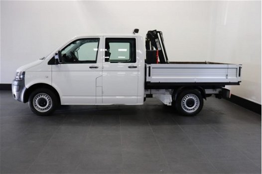 Volkswagen Transporter - 2.0 TDI - HIAB Kraan - Dubbel Cabine - Airco - € 12.950, - Ex - 1