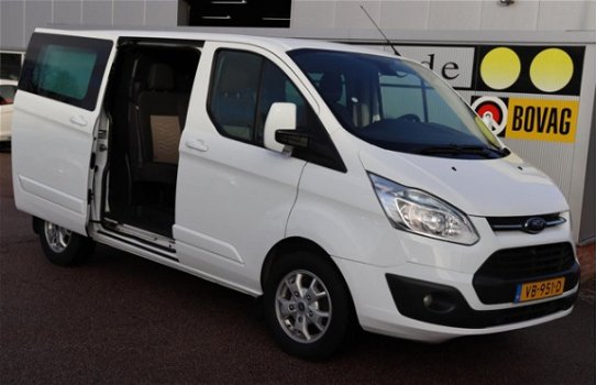 Ford Transit Custom - 270 2.2 TDCI L1H1 Limited DC org. NL-auto 2-schuifdeuren dubbel cabine navigat - 1