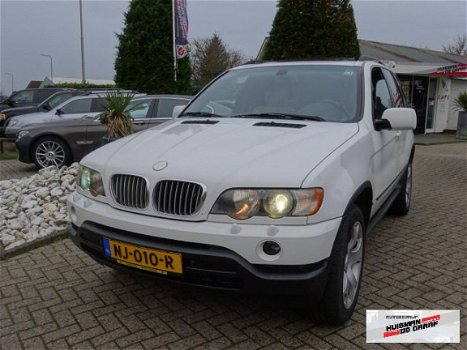 BMW X5 - 4.4i V8 Wit Youngtimer Schuifdak Sportpakket Navi VOL - 1