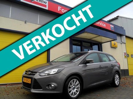 Ford Focus Wagon - 1.6 EcoBoost Lease Titanium Navigatie Climate PDC - 1