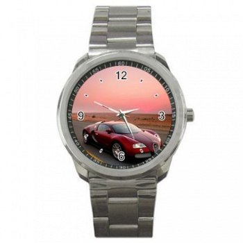 Bugatti-Veyron Stainless Steel Horloge. - 1