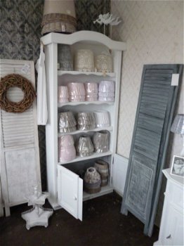 Wit brocante hoge etagere - 3