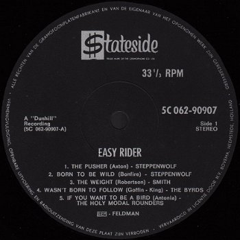 Easy Rider - LP 1969 - met oa Jimi Hendrix - 2