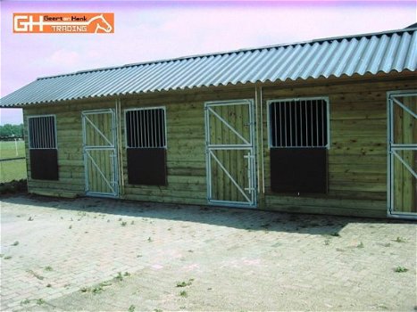 Voordelige houten buitenstal(len), buitenboxen, paardenboxen - 3