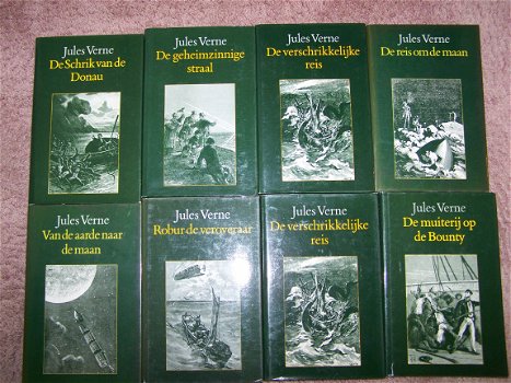 Verne, Jules : 8 groene hardcovers - 1