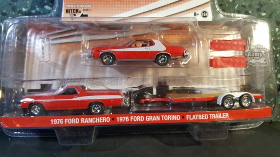 1976 Ford Ranchero + 1976 Ford Gran Torino 1:64 Greenlight - 2