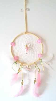 TINKERBELL (TINK) Dromenvanger-Dreamcatcher: Ring=15cm