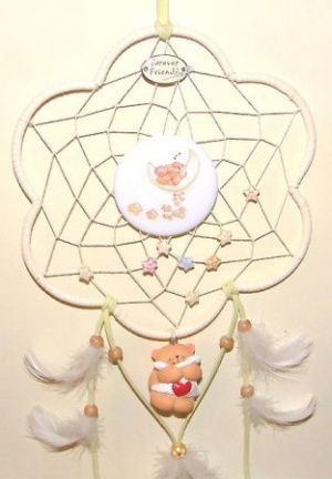 FOREVER FRIENDS Beertjes Dromenvanger / Dreamcatcher in BLOEMVORM - Afbeelding 2
