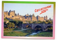 A071 Carcassonne met brug / Frankrijk