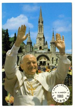A076 Lourdes 1983 Paus J. Paulus II / Frankrijk - 1