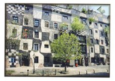 A080 Wien Wenen Kunst Haus / Hundertwasser / Oostenrijk