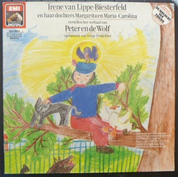 Irene van Lippe-Biesterfeld - Peter en de Wolf - kinderLP - 1
