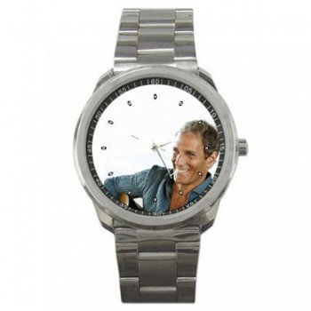 Michael Bolton Stainless Steel Horloge - 1