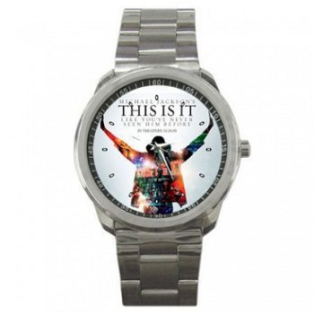 Michael Jackson This Is It Stainless Steel Horloge - 1