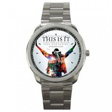 Michael Jackson This Is It Stainless Steel Horloge