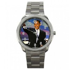 Barack Obama Stainless Steel Horloge