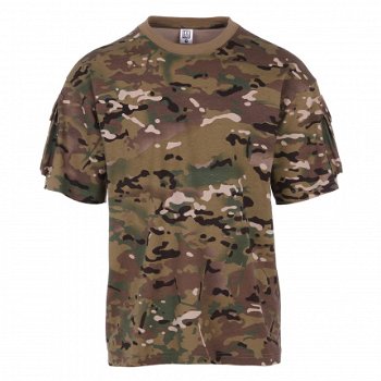 Airsoft T-shirt camouflage tactical pocket - 1