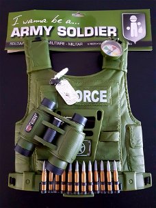 Leger - Army - speelgoed tactical vest 5 in1