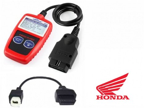 Honda motorbike uitlees set met handscanner voor modellen met 4 pins aansluiting - 1