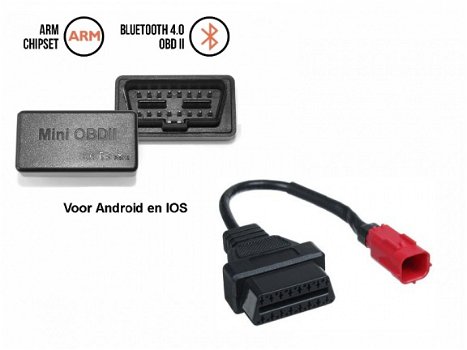 Euro5 - 6 Pin motorbike uitlees set voor telefoon en tablet - 1