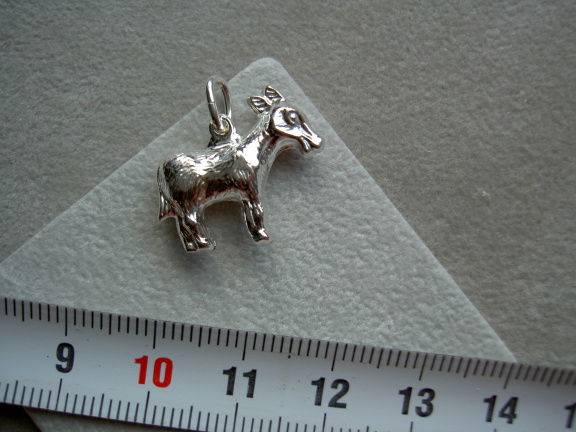 Zilveren Ezel hanger - Afbeelding 4