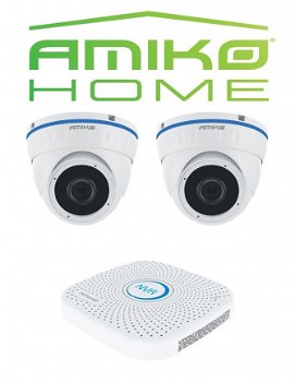AMIKO HOME IPCAM camera beveiligingsset Dome 2 - 1